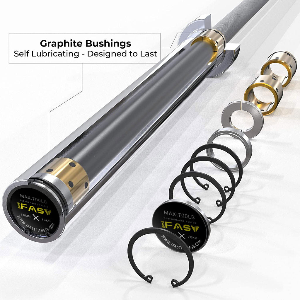 4Ft Barbell Bar For 2" Olympic Plates
