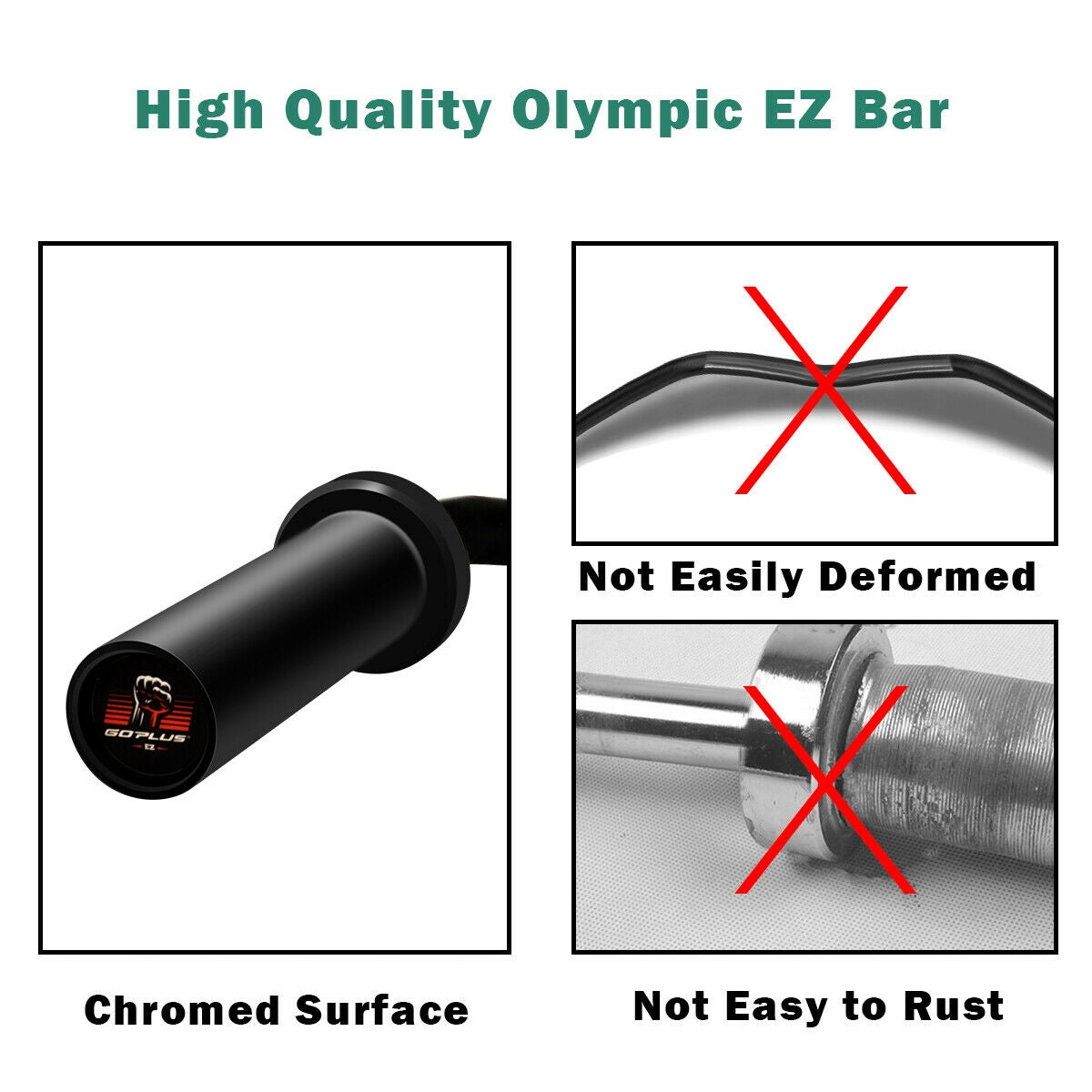 48 Inch Steel EZ Curl Bar