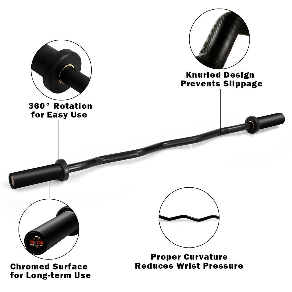48 Inch Steel EZ Curl Bar